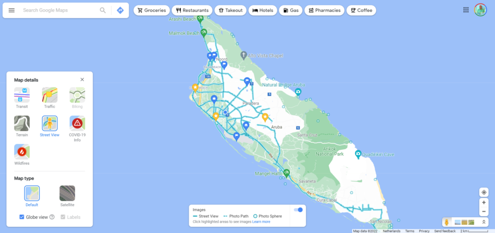 Google Street View On Aruba Google Maps Project   360bizland.com GSV 980x461 